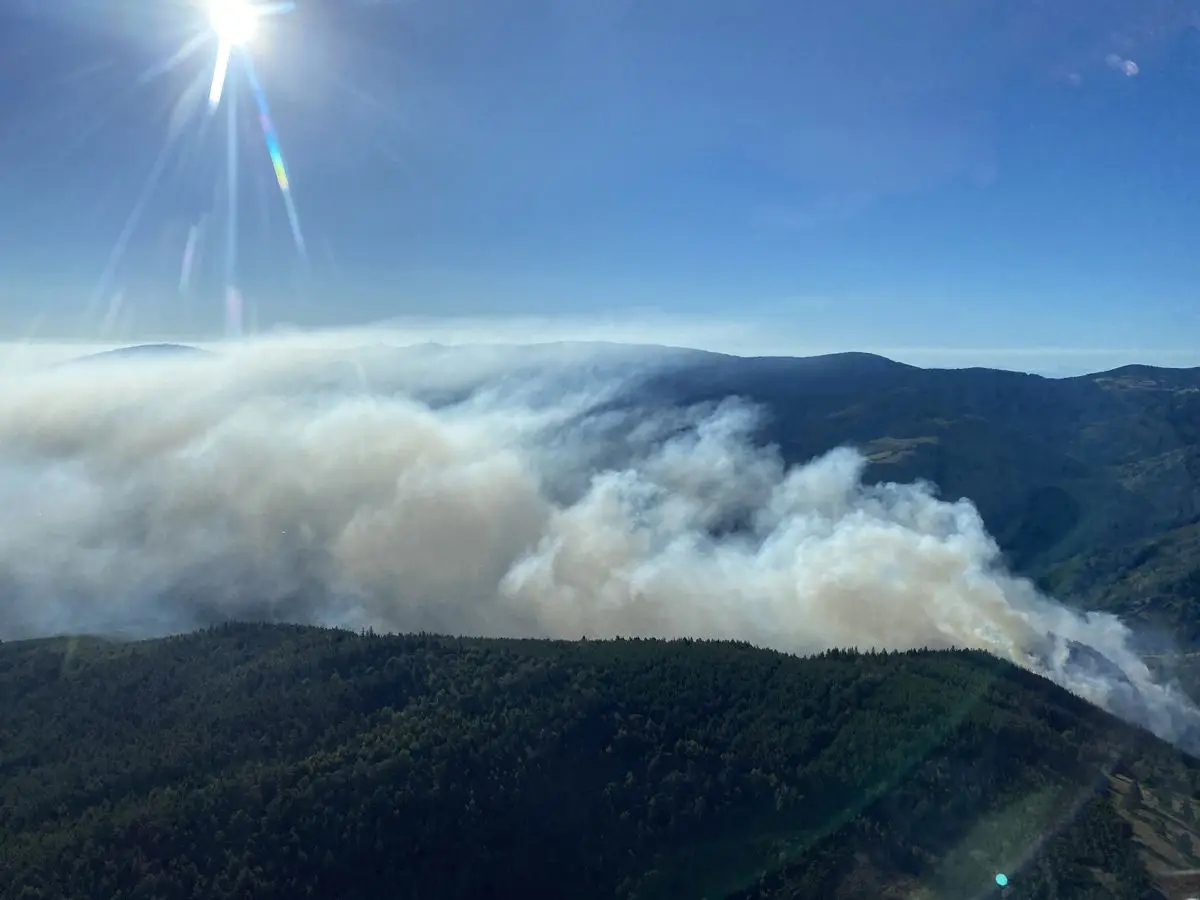 Feu &agrave; la Valla en Gier